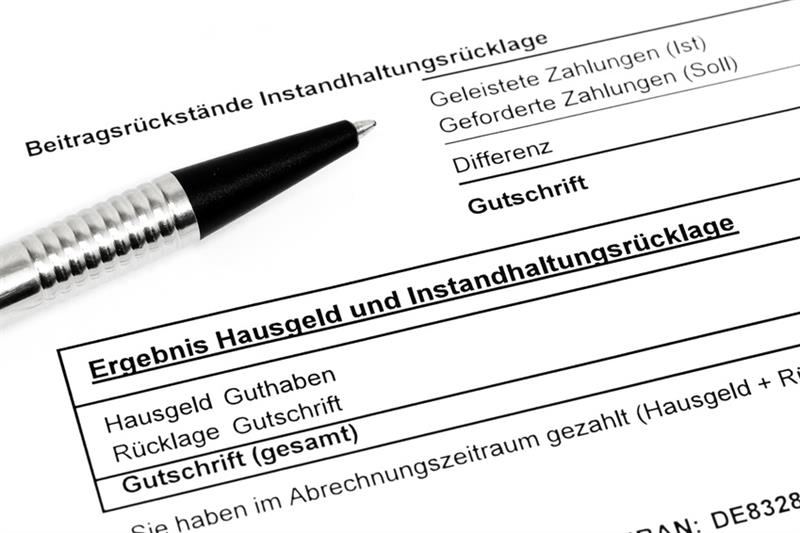 hausgeldabrechnung weg